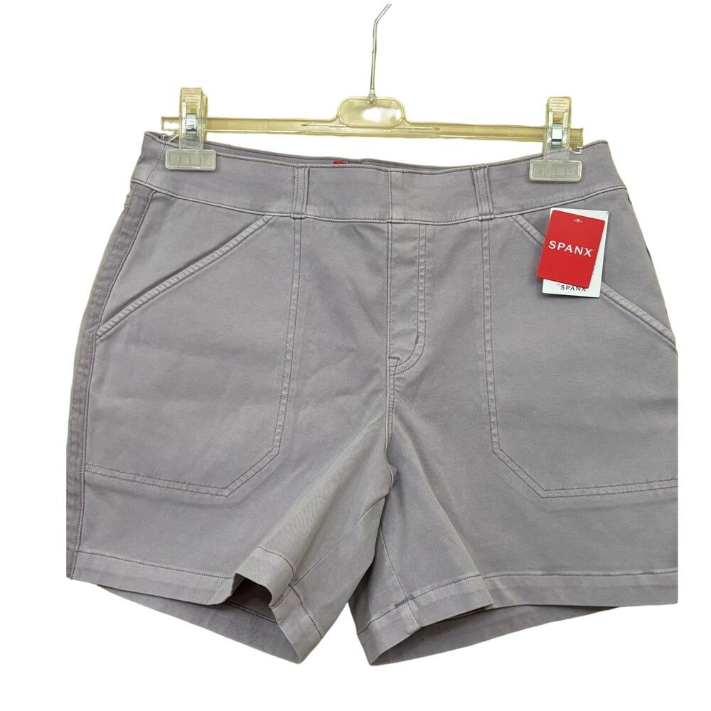 NWT Spanx 6" twill shorts, light orchid, large, vacation, everyday, walking